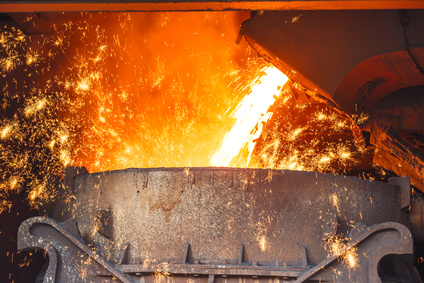 carbon as a component of molten steel